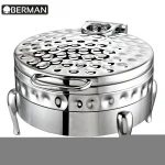 Kitchen and restaurant equipment newest electric hydraulic chafing dish dimensions party buffet commerical food warmer hotpot