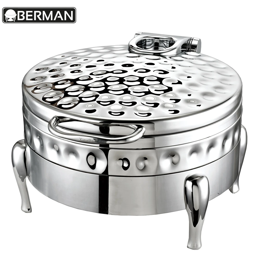Kitchen and restaurant equipment newest electric hydraulic chafing dish dimensions party buffet commerical food warmer hotpot