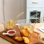 Kitchen Cooking Tool Frying Fries Chips Baskets French Fries Desk Food Presentation Mesh Basket
