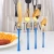 Import Kitchen Tableware Reusable Stainless Steel Spoon Fork Knife Gold Cutlery Set from China