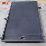 KKR Customize white shower base composite stone shower tray for hotel projects