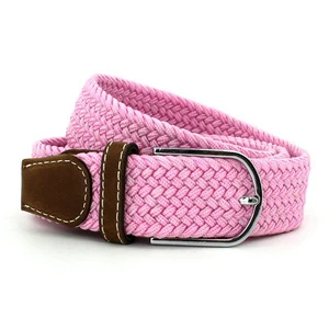 knitted leather belt cloth braided belt braided elastic belt