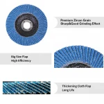 konaflex -premium  4inch  zirconia T27 flap disc sanding grinding wheel grit 40/60/80/120