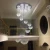 Import Large Ceiling Hanging Suspension Fixtures Staircase Light Hall Villa Pendant Light Customized LED Crystal Chandelier Light from China