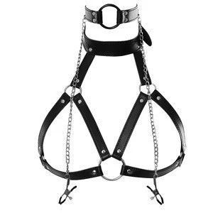Buy Leather Harness Lingerie Bondage Belt Black Goth Full Dance