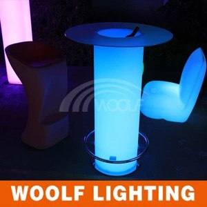 led illuminated bar table and chairs bar furniture