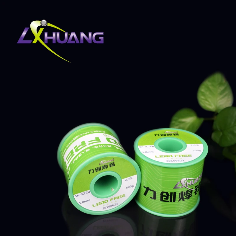 lichuang solder factory offer pure tin wire Sn99.9 high temperature 232 electrplating lead free welding wire with flux resin