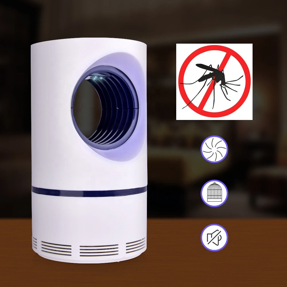 Light Control Super Silent USB Powered Electronic Mosquito Killer Non-Toxic UV Ultraviolet LED Mosquito Trap Lamp