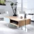Import Living room wooden white high gloss MDF drawer glass coffee table from China