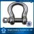 Import long "D" shackle of marine hardware the OEM support any kind of process,d shackle from China