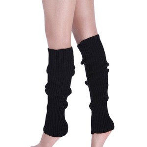 Long Leg Warmer Women Men Party Ribbed Knit Dance Sports