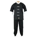 Long sleeve satin Kung Fu Uniform with dragon embroidery/ Kung Fu wear/ Kung Fu clothing