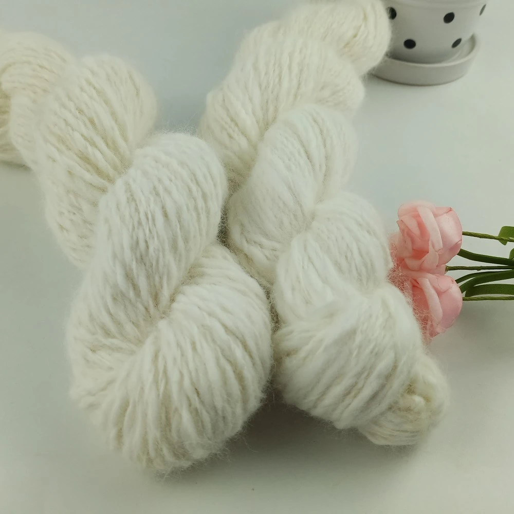 Lotus Yarn 100% angora handspun knitting yarn