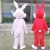 Import Lovely CE cartoon character Gray rabbit mascot costume for sale from China