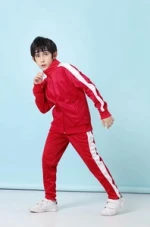 Lovely  nice sweat and custom made tracking suit boys kids tracksuit fitted tracksuit kids plain tracksuit