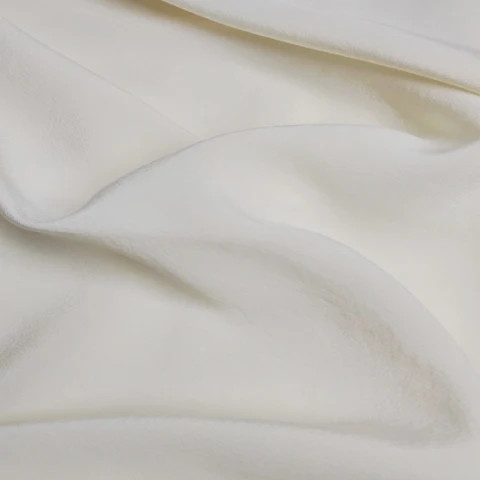 Low MOQ Luxury Quality Pure White Sand-Washed Heavy 100% Silk Crepe de Chine for Girls Dresses Sleepwear Garments