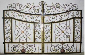 Low Price, Gates and Steel Fence Design, Wrought Iron Gate