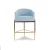 Import Luxury Sky Blue Velvet High Foot Chair Stainless Steel Bar Stool Counter Chair For Party Event Club Home from China