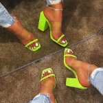 lw - 617 hot selling  ladies velvet wedge sandal shoes plus size women high heel shoes