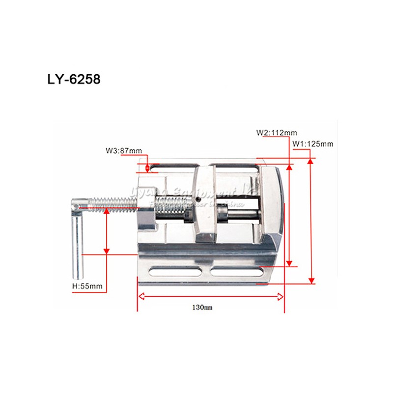 LY6258 CNC milling machine tool Bench clamp Jaw mini table vice plain vice parallel-jaw vice