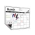 Import Magnetic Refridge Calendar 17 X 12&quot;/ 12 X 16&quot; Dry Erase Board Fridge Calendar With Icon Magnet from China