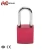 Import Manufacture Rugged Aluminum Lock Body Red Colour 25 Mm Short Shackle Safety Padlock from China