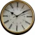 Import manufacturer promotional vintage home decorative black wall clock from China