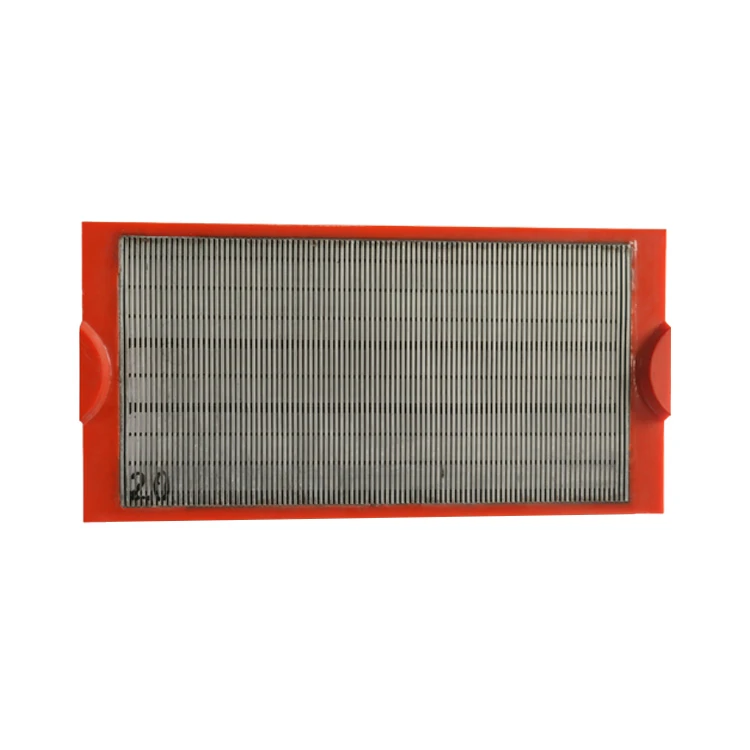 Manufacturer supply high quality stainless steel wedge wire profile screen sieve plate mesh panel with PU frame