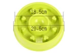 Manufacturer wholesale multi-colors plastic Anti-skid pet dog bowl slow feeder