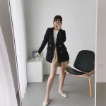Manufacturers Supply High Quality Plaid Blazer Women Single Business Suit