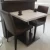 Import Marble Top Square Restaurant Dining Table With Leather Chairs from China