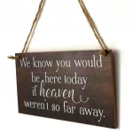MDF Wood Plaque And Wood Hanging Sign For Home Wall Decoration