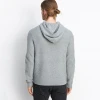 men cashmere casual hoodie sweater  with kangaroo pocket