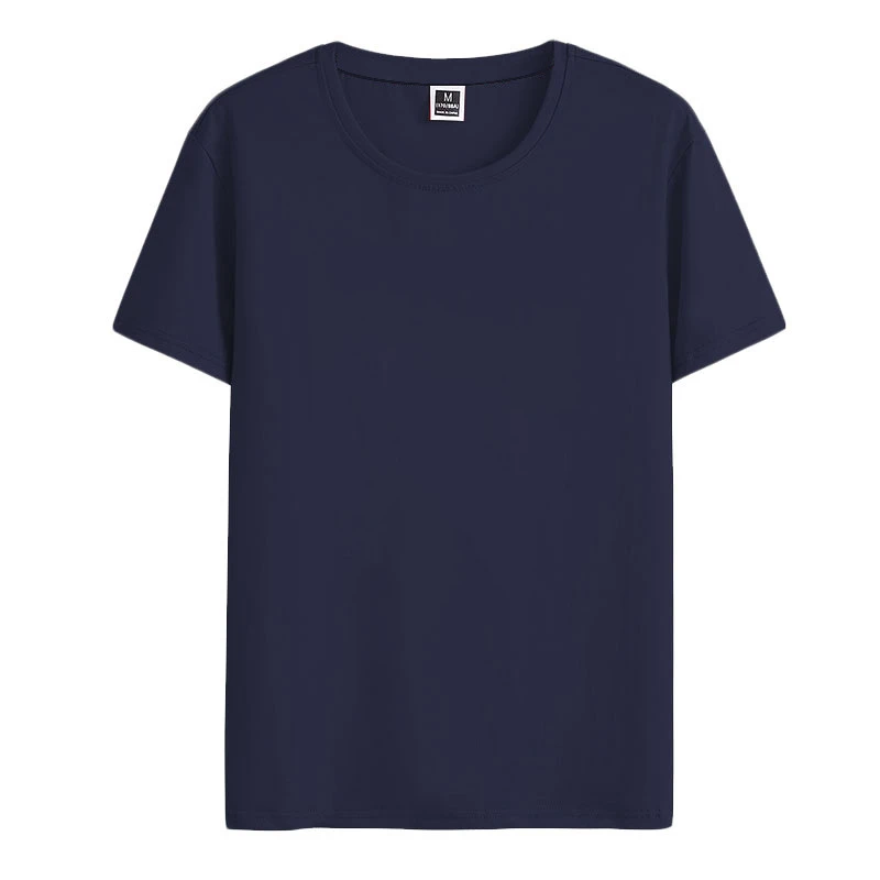 Men Short Sleeve Cotton Round Neck Print Loose T-shirt apparel