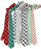Men&#x27;s Checked  Cotton neckties fashion woven ties wholesale  tie factory corbata