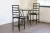 Import metal marble dining tables with 2 chair faux marble dining room sets round table from China