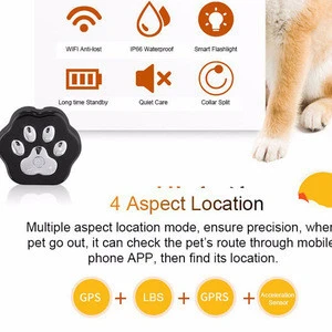 Mini smart gps pet tracker with 3G GSM location navigation tracking