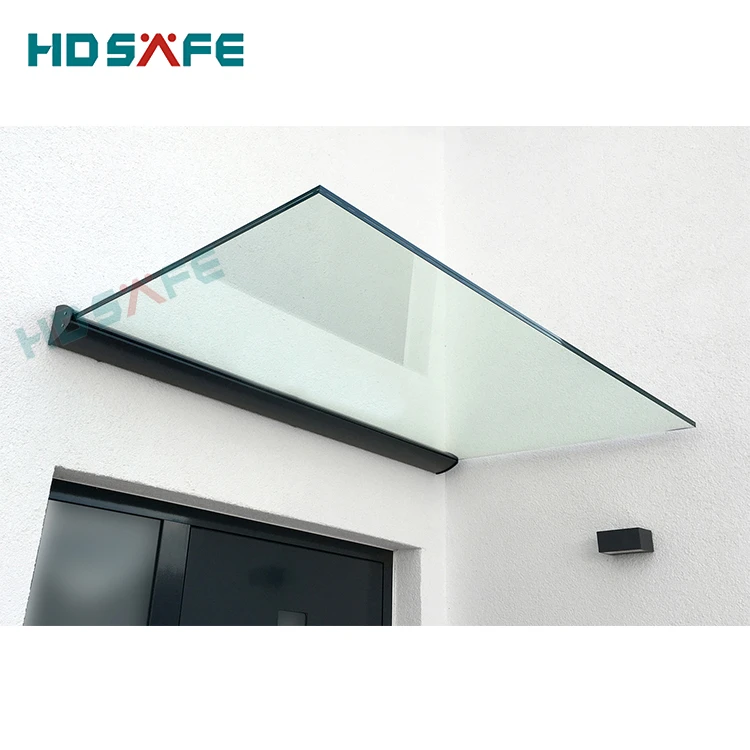 Modern aluminium glass awning canopy design for door and window