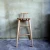 Import Modern Chinese style solid wood bar stool with backrest from China