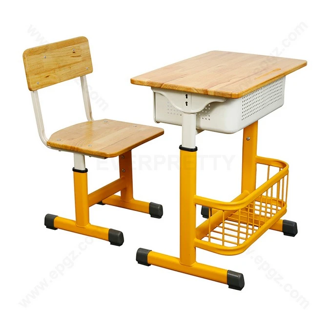 Modern Classroom Furniture Student Pupils Adjustable Desk and Chair
