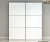 Import modern design bedroom furniture wardrobe with sliding mirror doors from China
