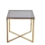 Import Modern Design Nordic Wholesale Grey Tempered Glass Luxury Gold Stainless Steel End Side Coffee Table Living Room Furniture from China