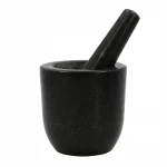 Modern kitchen utensils and appliances natural granite mortar and pestle set