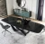 Import Modern light luxury marble iron rectangular household dining table dining table from China