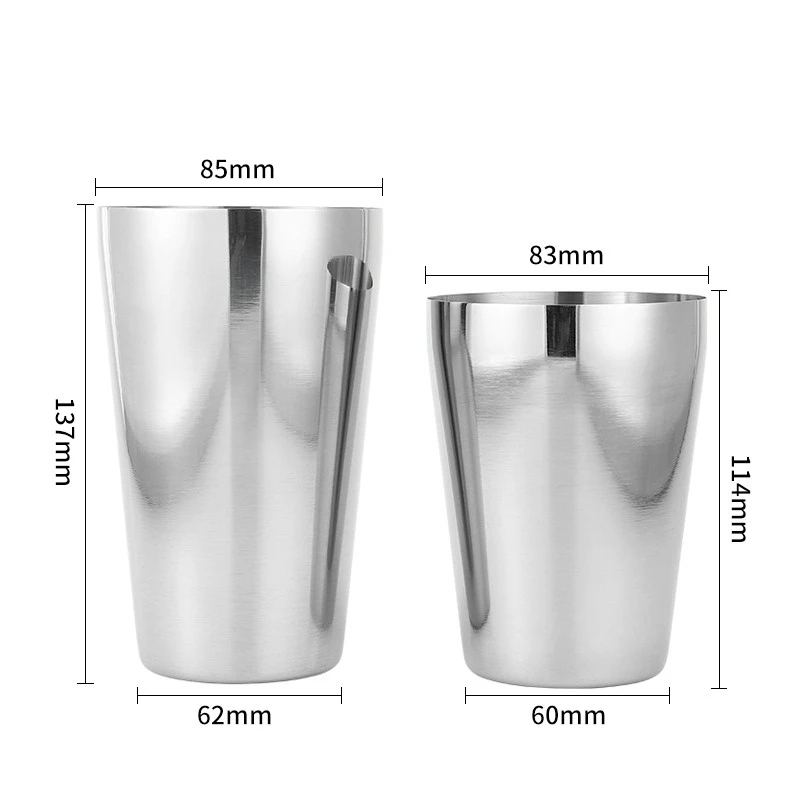 Modern premium stainless steel cocktail shaker bar tool kit set shaker bottle