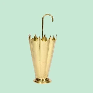 Modern Style Brass Ceramic Umbrella Stand