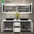 Import Modern Style Commercial Double Sink Mirror Bathroom Cabinet Bathroom Vanity from China