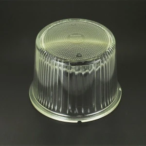 molded glass dome lamp shade cover for runway signal light