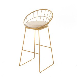 morden design dubai wedding party used hot sale good quality  china metal bar chair loft rebar stool chair for bar furniture