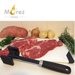 Morezhome hot selling 100% Dishwasher Safe Solid Metal Construction meat hammer With Rubber Comfort Grip Handle